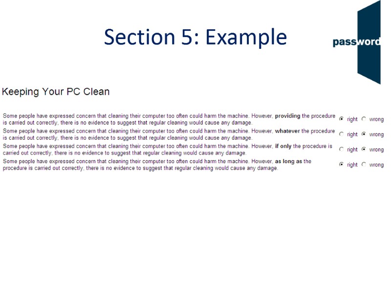 Section 5: Example